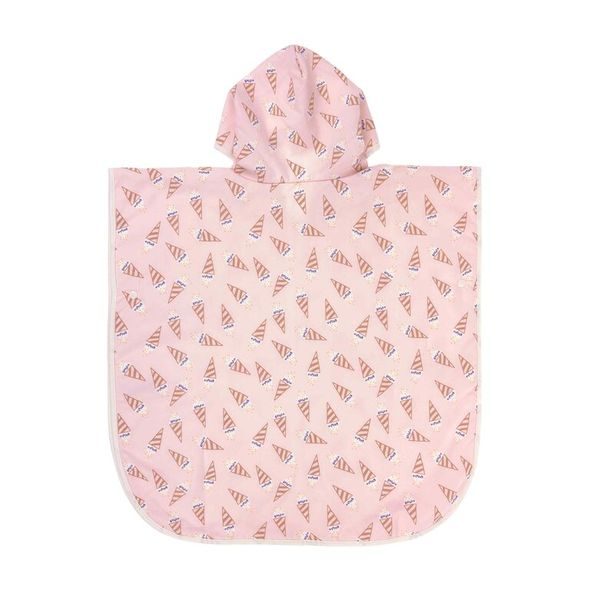 LÄSSIG PONČO ICE CREAM PALE PINK - UV OBLEČENÍ - PRO DĚTI