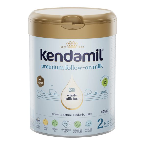 KENDAMIL PREMIUM 2 HMO+ (800 G) - KOJENECKÁ MLÉKA - KRMENÍ