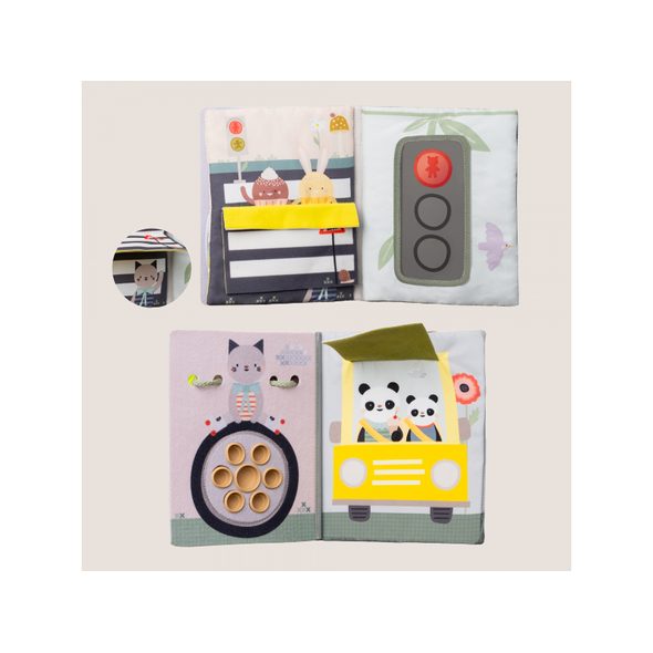 TAF TOYS KNÍŽKA S AKTIVITAMI DO AUTA BUSY BOOK - HRAČKY DO AUTA - PRO DĚTI