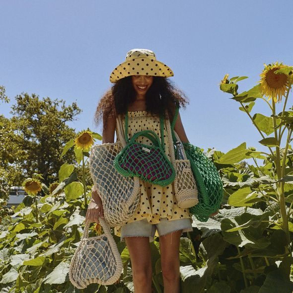 STUDIO NOOS MACRAME MINI HAND BAG SÍŤKA GREEN & TAŠKA PURPLE GREEN - DOPLŇKY - PRO MAMINKY