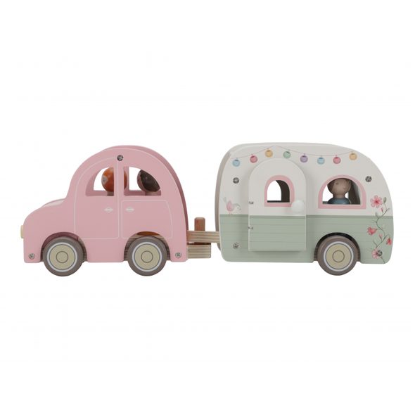 LITTLE DUTCH AUTO S KARAVANEM DŘEVĚNÉ - DŘEVĚNÉ HRAČKY - PRO DĚTI