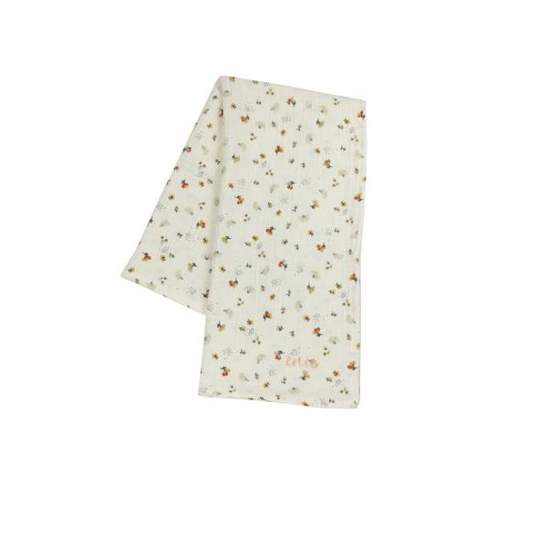 ENIE BABY MUŠELÍNOVÁ ZAVINOVACÍ PLENA 120X120CM NELSI BÉŽOVÁ - ZAVINOVACÍ PLENY / OSUŠKY VELKÉ - PŘEBALOVÁNÍ