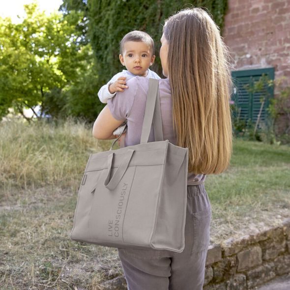 LÄSSIG FAMILY GREEN LABEL TOTE UP BAG TAUPE - PŘEBALOVACÍ TAŠKY - KOČÁRKY A PŘÍSLUŠENSTVÍ