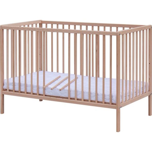 SCARLETT LEVNÁ POSTÝLKA SCARLETT GLERA - ECO PŘÍRODNÍ (BUK) - VYNDAVACÍ PŘÍČKY - 120X60CM - DŘEVĚNÉ POSTÝLKY - SPINKÁNÍ