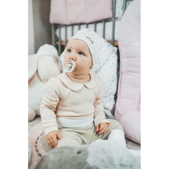 ENIE BABY DĚTSKÁ ČEPICE 6-9M LITTLE LEAVES - ČEPIČKY A KLOBOUČKY - PRO DĚTI