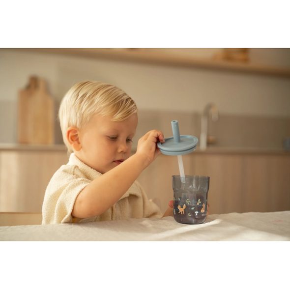LITTLE DUTCH KELÍMEK S BRČKEM 250 ML FOREST FRIENDS - DĚTSKÉ HRNEČKY - KRMENÍ