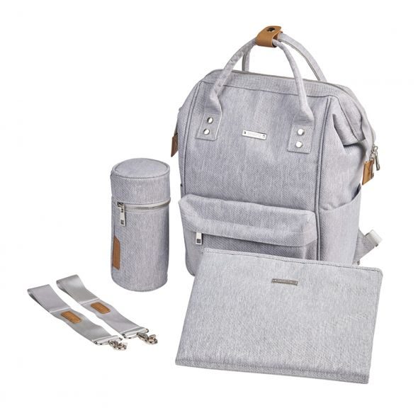 BABABING MANI PŘEBALOVACÍ TAŠKA/BATOH, GREY MARL - PŘEBALOVACÍ TAŠKY - KOČÁRKY A PŘÍSLUŠENSTVÍ