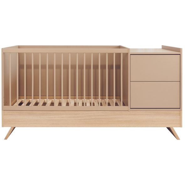 KOMBI POSTÝLKA FAKTUM SIENNA 3V1 CAPPUCCINO 70X - DŘEVĚNÉ POSTÝLKY - SPINKÁNÍ