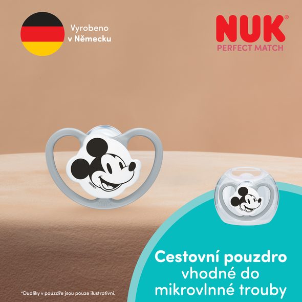 NUK PERFECT MATCH DUDLÍK AIR MICKEY 6-18M RED 1KS BOX - ŠIDÍTKA A DOPLŇKY - KRMENÍ