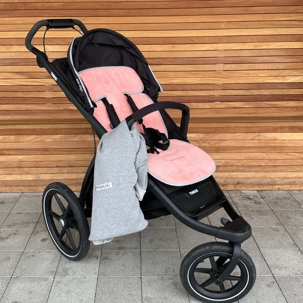 PINKIE LETNÍ PODLOŽKA DO KOČÁRKU BAMBOO PINK - PODLOŽKY DO KOČÁRKU - KOČÁRKY A PŘÍSLUŠENSTVÍ