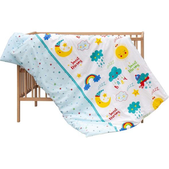 SCARLETT DĚTSKÁ POSTÝLKA S KOMPLETNÍ VÝBAVOU PAPILO 120 X 60 CM - DŘEVĚNÉ POSTÝLKY - SPINKÁNÍ