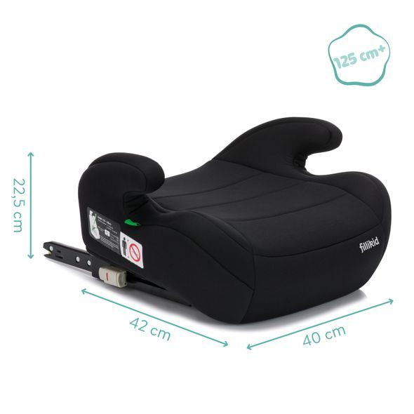 FILLIKID PODSEDÁK FLOW FIX ISOFIX BLACK - AUTOSEDAČKY 15-36KG - AUTOSEDAČKY A PŘÍSLUŠENSTVÍ