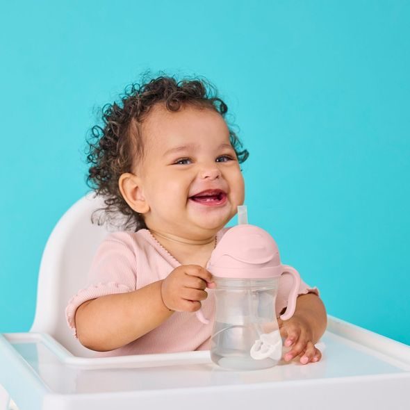 B.BOX UNIVERZÁLNÍ SADA NA PITÍ 3V1, 240 ML - RŮŽOVÁ - DĚTSKÉ HRNEČKY - KRMENÍ