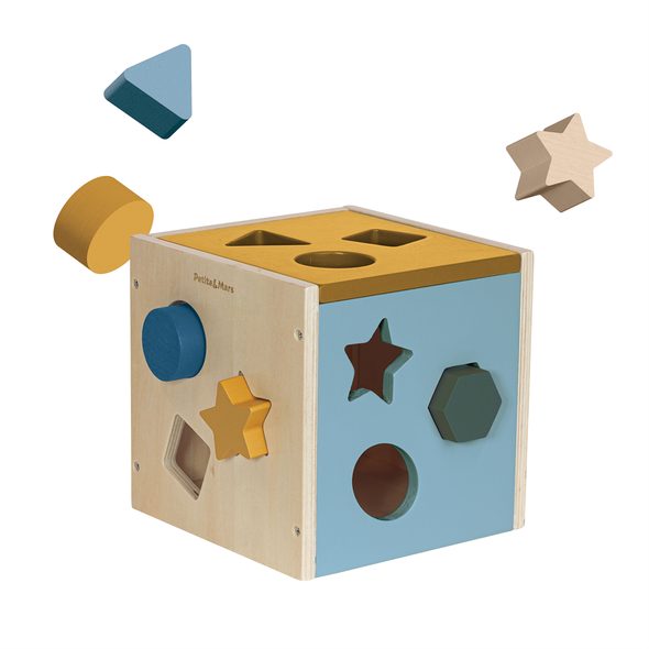 PETITE&MARS HRAČKA DŘEVĚNÁ TŘÍDÍCÍ GRAVITY WOOD OF MARS 12M+ COSMIC BLUE - MOTORICKÉ A HRY - PRO DĚTI