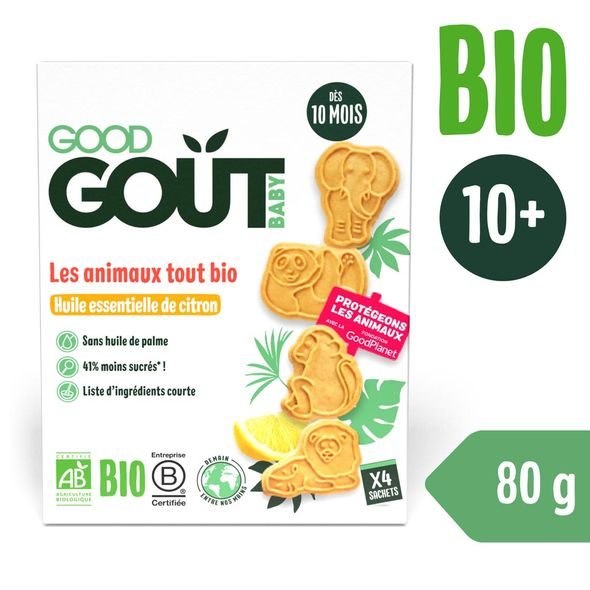 GOOD GOUT BIO CITRONOVÁ ZVÍŘÁTKA 80 G - TYČINKY/SUŠENKY - KRMENÍ