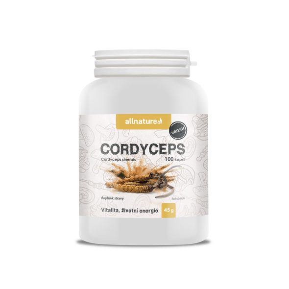 ALLNATURE CORDYCEPS KAPSLE 100 CPS. - POTRAVINOVÉ DOPLŇKY - PRE MAMIČKY