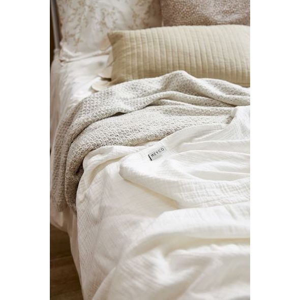 MEYCO MUŠELÍNOVÁ DEKA 140X200 OFF WHITE - DĚTSKÉ DEKY PRO MIMINKA - SPINKÁNÍ