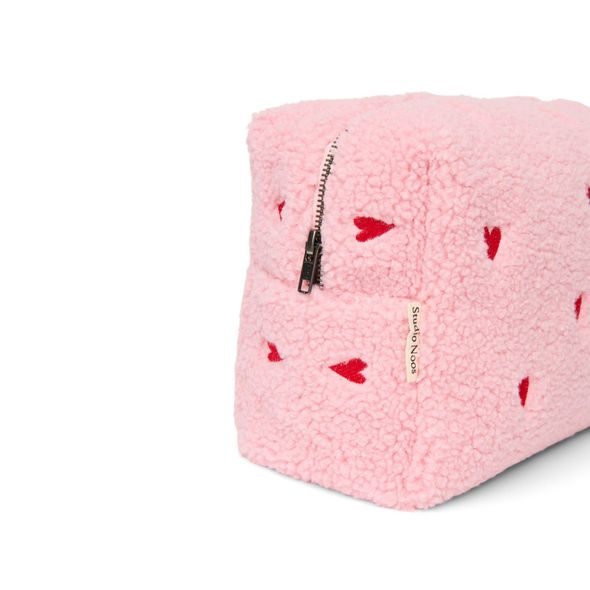 STUDIO NOOS TEDDY TOILETRY - TOALETNÍ TAŠTIČKA | LIGHT PINK HEARTS - DOPLŇKY - PRO MAMINKY