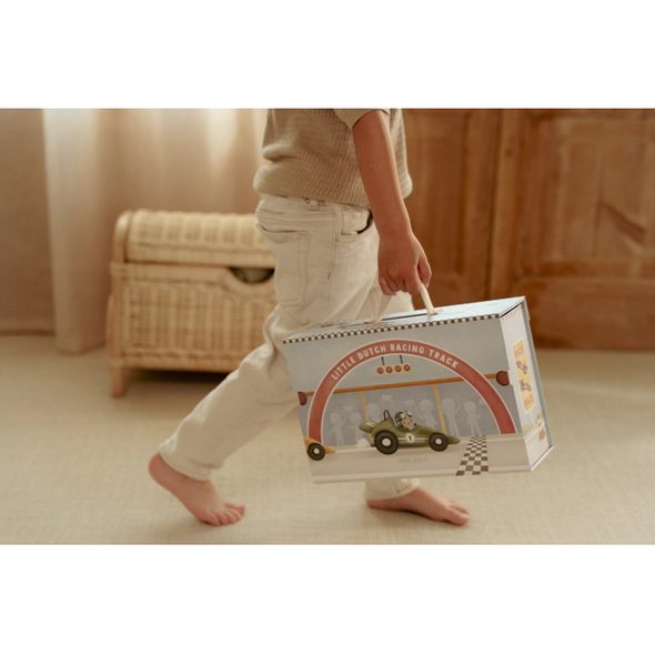 LITTLE DUTCH ZÁVODNÍ DRÁHA S DOPLŇKY V KUFŘÍKU - LITTLE DUTCH - PRO DĚTI
