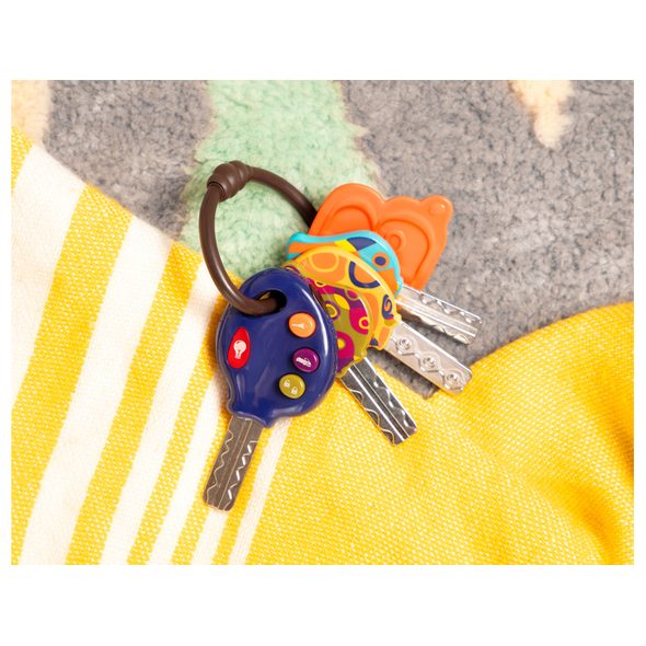 B-TOYS ELEKTRONICKÉ KLÍČKY LUCKEYS MODRÉ - HRAČKY SE ZVUKY - PRO DĚTI