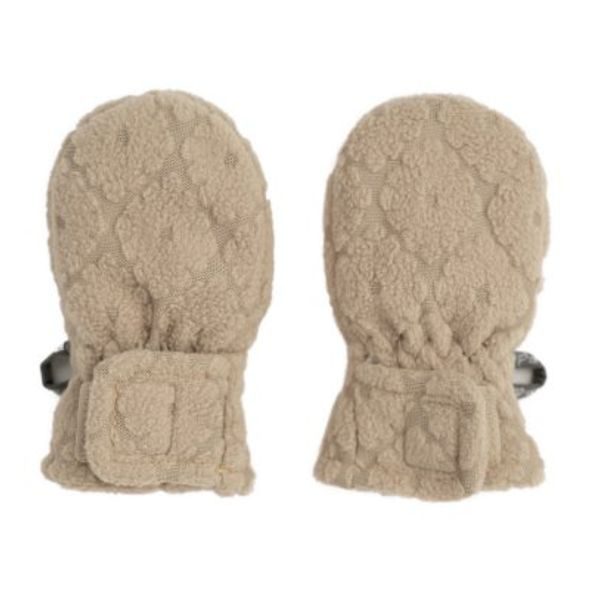 LODGER MITTENS FOLKLORE FLEECE BEIGE 0 - 12 MĚSÍCŮ - RUKAVIČKY, ŠÁTKY, NÁKRČNÍKY - PRO DĚTI