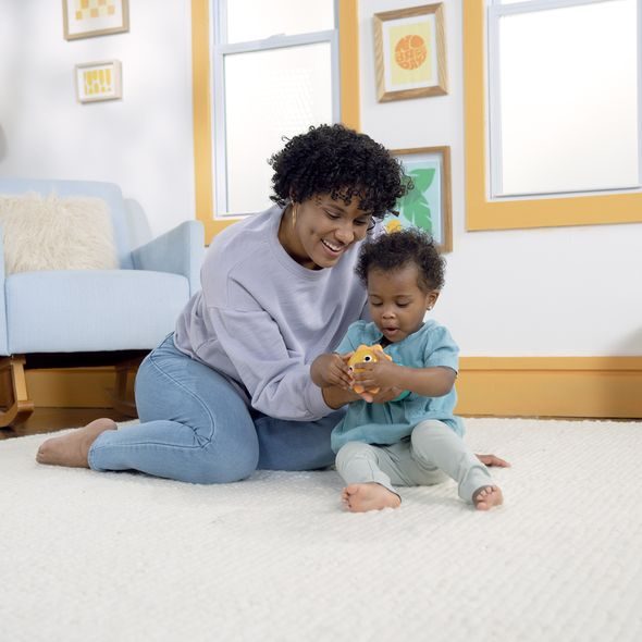 BRIGHT STARTS HRAČKA HUDEBNÍ CHRASTÍTKO SLUNÍČKO JUST FOR SUN™ 6M+ - CHRASTÍTKA - PRO DĚTI