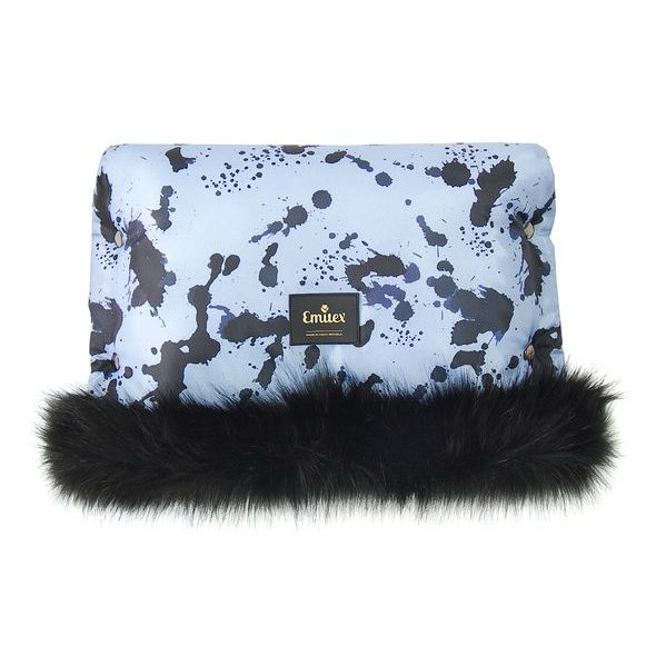 EMITEX RUKAVNÍK LUXURY BLUE SPLASH - RUKÁVNÍKY NA KOČÁREK - KOČÁRKY A PŘÍSLUŠENSTVÍ