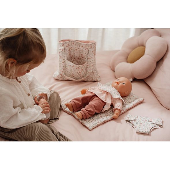 LITTLE DUTCH PŘEBALOVACÍ TAŠKA PRO PANENKY SOFT FLOWERS - LITTLE DUTCH - PRO DĚTI