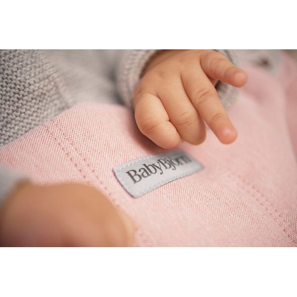 BABYBJORN BABYBJORN LEHÁTKO BLISS WOVEN LIGHT PINK MÉLANGE - LEHÁTKA A HOUPADLA - SPINKÁNÍ