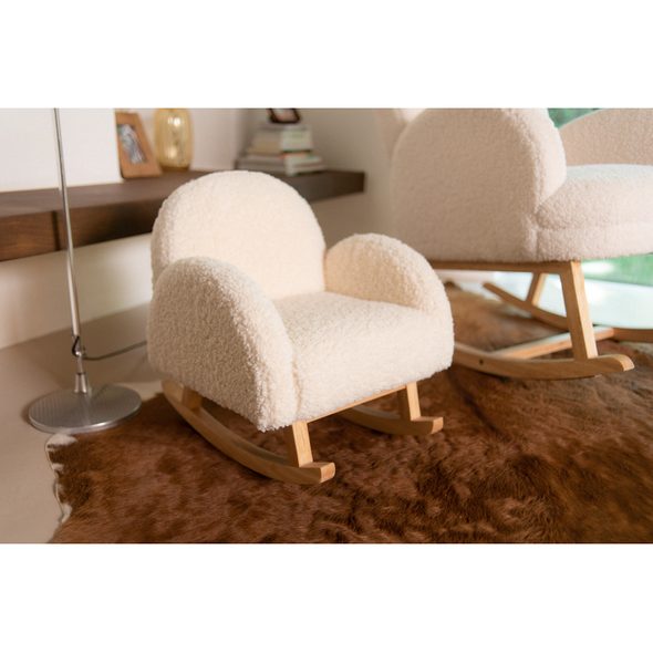 CHILDHOME KŘESLO DĚTSKÉ HOUPACÍ TEDDY OFF WHITE - KŘESÍLKA - SPINKÁNÍ