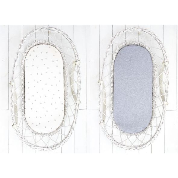 SLEEPEE PROSTĚRADLO WE CARE DO KOČÁRKU, KOŠÍKU A KOLÉBKY ŠEDÉ TEČKY/PASTELOVÁ ŠEDÁ 2KS - PROSTĚRADLA DO KOČÁRKU - KOČÁRKY A PŘÍSLUŠENSTVÍ