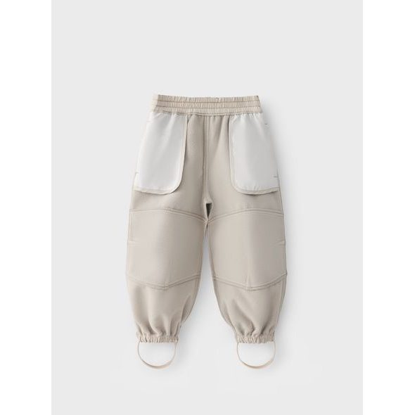 LEOKID SOFTSHELLOVÉ KALHOTY VIC SILVER CLOUD FLOWER VEL. 98 - KALHOTKY A TEPLÁČKY - PRO DĚTI