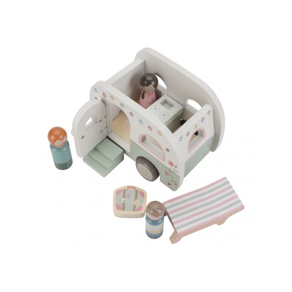 LITTLE DUTCH AUTO S KARAVANEM DŘEVĚNÉ - DŘEVĚNÉ HRAČKY - PRO DĚTI