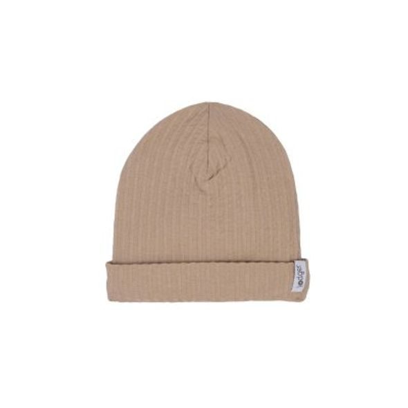 LODGER BEANIE SEERSUCKER BEIGE 0 - 6 MĚSÍCŮ - ČEPIČKY A KLOBOUČKY - PRO DĚTI