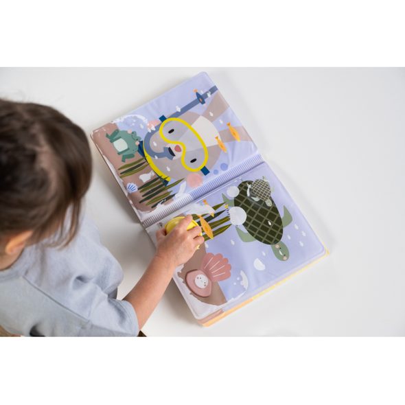 TAF TOYS KOUZELNÁ KNÍŽKA S MALOVÁNÍM VODOU - KNÍŽKY PRO NEJMENŠÍ - PRO DĚTI