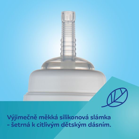 CANPOL BABIES LAHEV NEVYLÉVACÍ SPORTOVNÍ SE SLÁMKOU A ZÁVAŽÍM BABIESBOO 350ML GEPARD - SPORTOVNÍ LAHVE - KRMENÍ