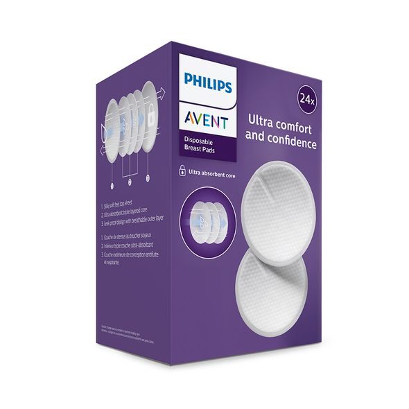 PHILIPS AVENT PRSNÍ VLOŽKY JEDNORÁZOVÉ 24KS - PRSNÍ VLOŽKY - PRO MAMINKY