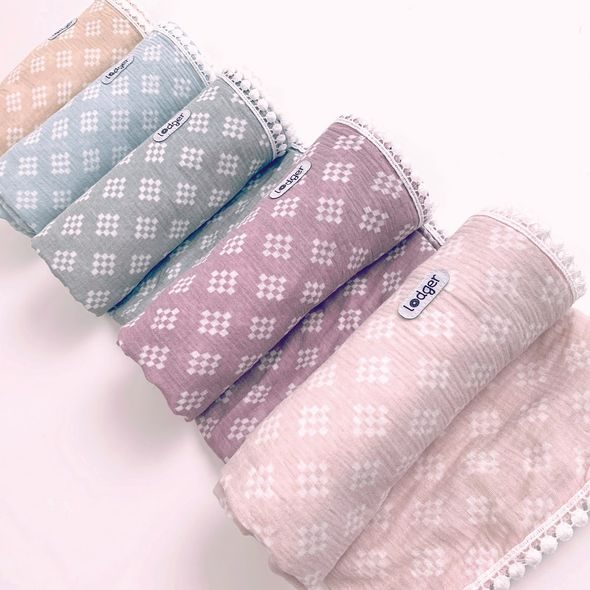 LODGER SWADDLER TRIBE MUSLIN ICE FLOW - ZAVINOVACÍ PLENY / OSUŠKY VELKÉ - PŘEBALOVÁNÍ