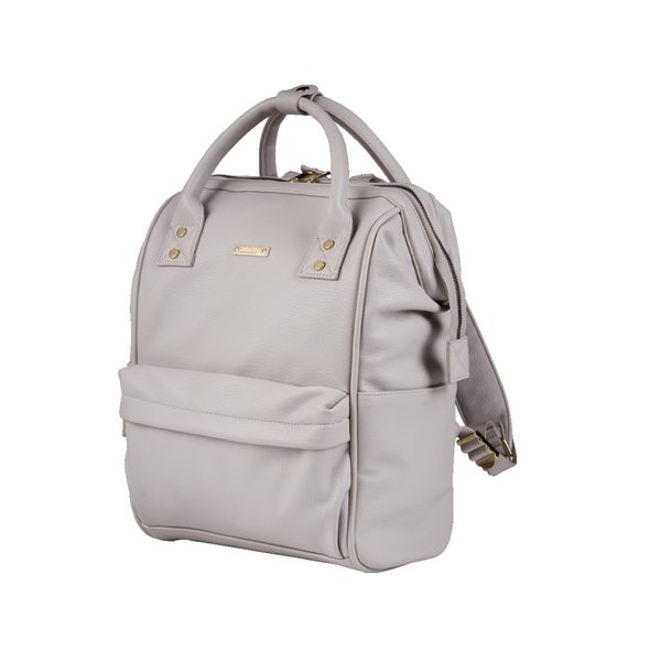 BABABING MANI PŘEBALOVACÍ TAŠKA/BATOH, GREY BLUSH LEATHERETTE - PŘEBALOVACÍ TAŠKY - KOČÁRKY A PŘÍSLUŠENSTVÍ