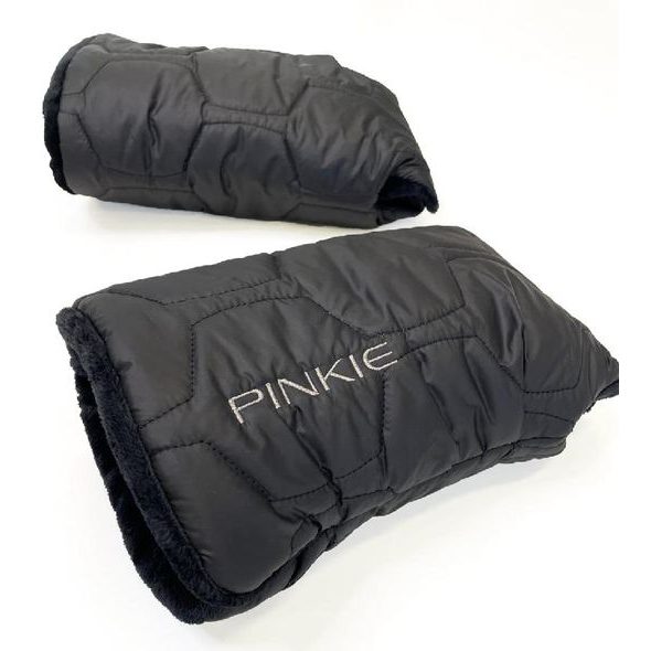 RUKAVICE NA KOČÁREK PINKIE BUBBLE BLACK - RUKÁVNÍKY NA KOČÁREK - KOČÁRKY A PŘÍSLUŠENSTVÍ