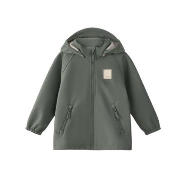 LEOKID SOFTSHELLOVÁ BUNDA LAKE AGAVE GREEN VEL. 80 - BUNDY - PRO DĚTI