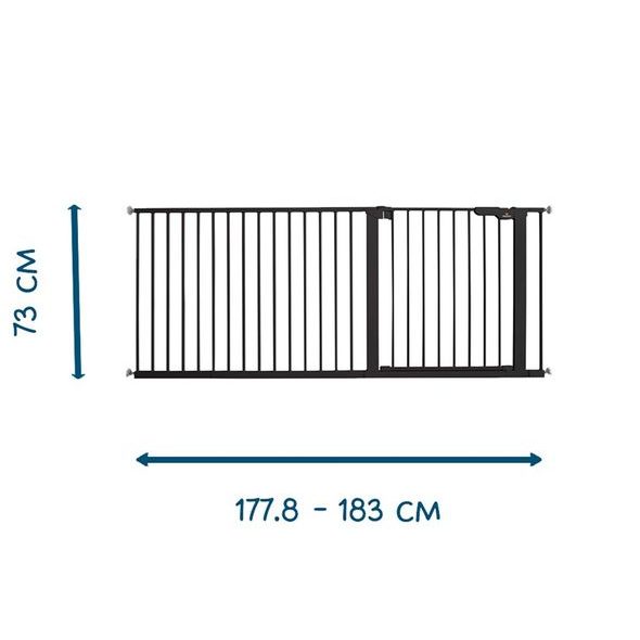 BABY DAN ZÁBRANA PREMIER EXTRA ŠIROKÝ 183 CM ČERNÝ - BEZPEČNOST A LÉKÁRNA - KOUPÁNÍ A ZDRAVÍ