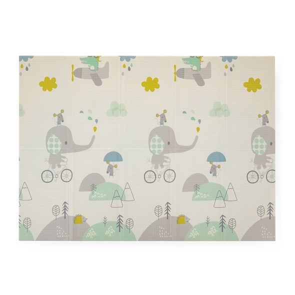 PETITE&MARS PODLOŽKA NA HRANÍ SKLÁDACÍ CAMPY ELEPHANT&CITY - HRACÍ PODLOŽKY NA ZEM - SPINKÁNÍ