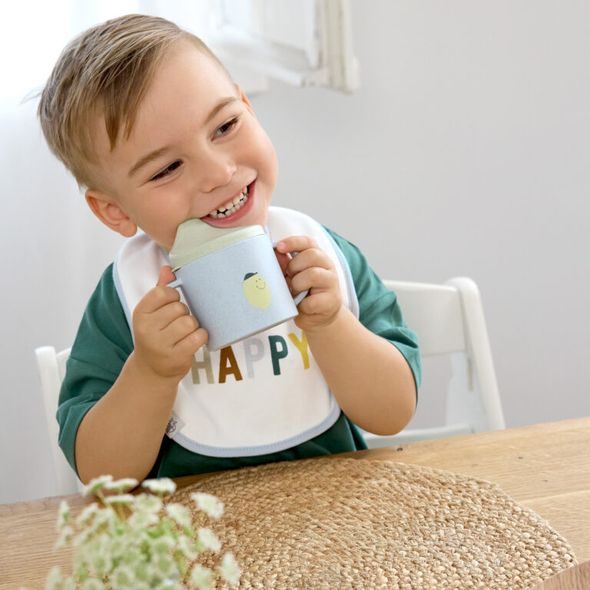 LÄSSIG BABIES SIPPY CUP PP/CELLULOSE HAPPY FRUITS LEMON - DĚTSKÉ HRNEČKY - KRMENÍ