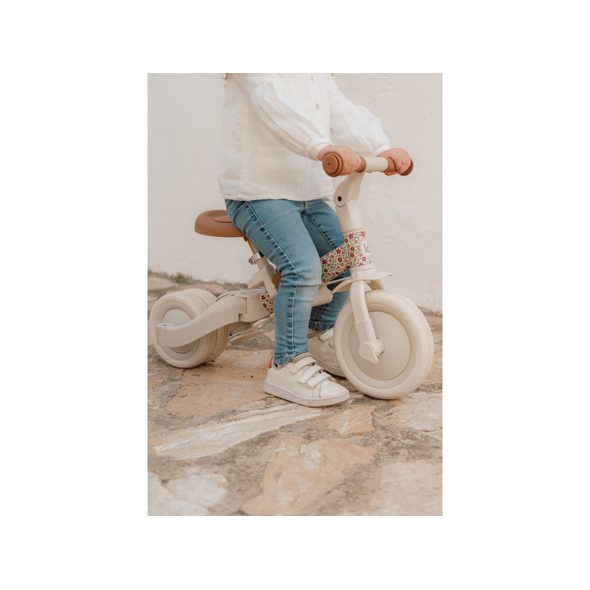 LITTLE DUTCH TŘÍKOLKA 4V1 OFF WHITE - TŘÍKOLKY ŠLAPACÍ - NOŠENÍ & SPORT