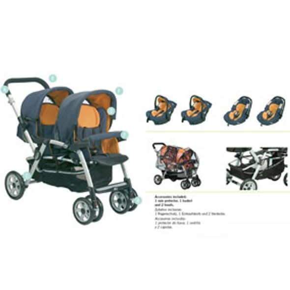 JANÉ TWIN TWO 2009 - KOČÁRKY PRO DVOJČATA - KOČÁRKY A PŘÍSLUŠENSTVÍ