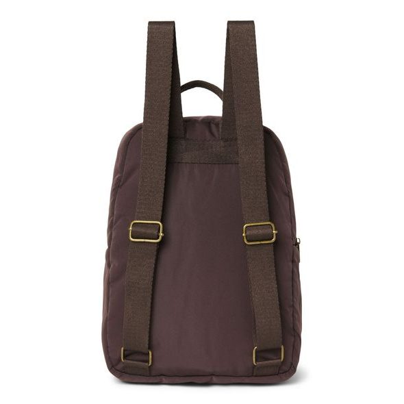 STUDIO NOOS PUFFY MIDI BACKPACK BATŮŽEK S PŘEDNÍ KAPSOU BROWN - BATOHY A TAŠKY - PRO DĚTI