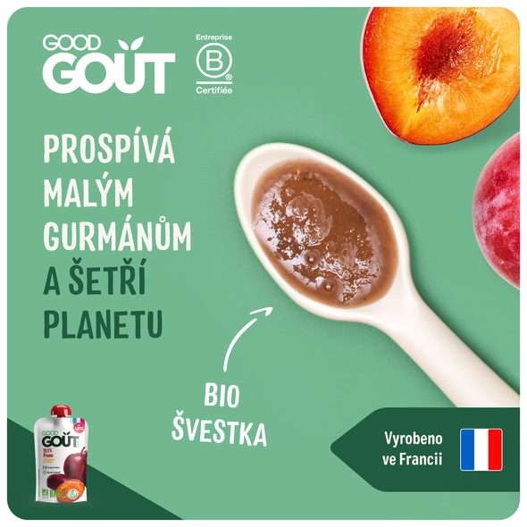 GOOD GOUT BIO ŠVESTKA 120 G - KAPSIČKY - KRMENÍ