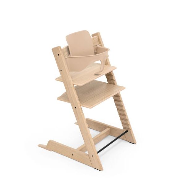 STOKKE® TRIPP TRAPP® + BABY SET ZDARMA - JÍDELNÍ ŽIDLIČKY DŘEVĚNÉ - KRMENÍ