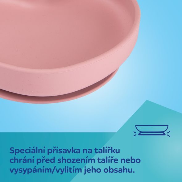 CANPOL BABIES SILIKONOVÝ TALÍŘ S PŘÍSAVKOU SRDCE BÉŽOVÝ - MISKY, TALÍŘKY A PODLOŽKY - KRMENÍ